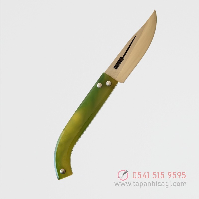 Tapan Av Bıçağı 21 cm Paslanmaz Yeşil - Sarı
