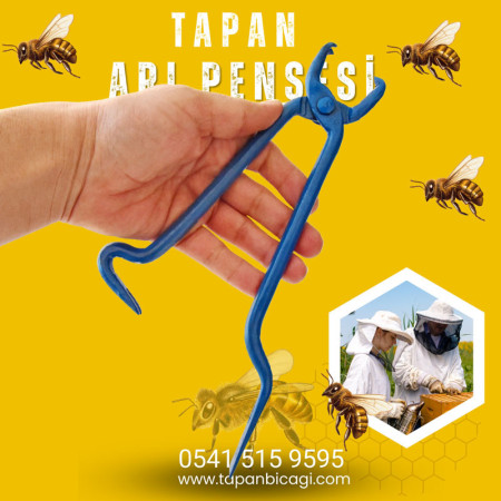 Tapan Arıcı Çerçeve Çıta Tutma Pensesi 26 cm 2-1 Dişli Kuyruklu Mavi