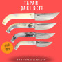 Tapan 4'lü Çakı Seti 26-23-19-17 cm Kara Çelik Ala