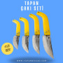 Tapan 4'lü Çakı Seti 26-23-19-17 cm Kara Çelik Sarı
