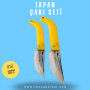 Tapan 2'li Çakı Seti 26-23 cm Kara Çelik Sarı