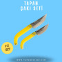 Tapan 2'li Çakı Seti 19-17 cm Kara Çelik Sarı
