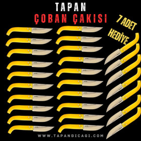 Tapan Çoban Çakı 27 Adet 26 cm Paslanmaz Sarı