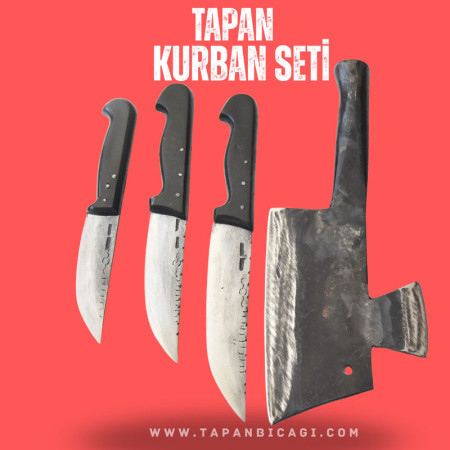 Tapan Kurban Seti 4 Parça Dövme Çelik