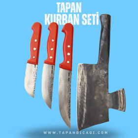 Tapan Kurban Seti 4 Parça Dövme Çelik