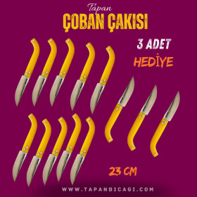 Tapan Çoban Çakı 13 Adet 23 cm Paslanmaz Sarı