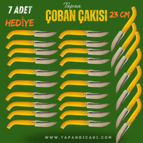 Tapan Çoban Çakı 27 Adet 23 cm Paslanmaz Sarı