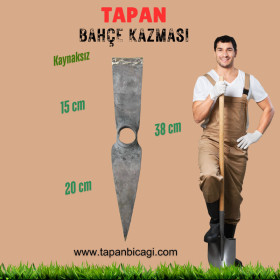 Tapan Bağ Bahçe Kazması 38 cm Kaynaksız