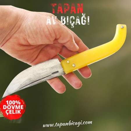 Tapan Av-Çoban Bıçağı Kara Çelik 26 cm Sarı