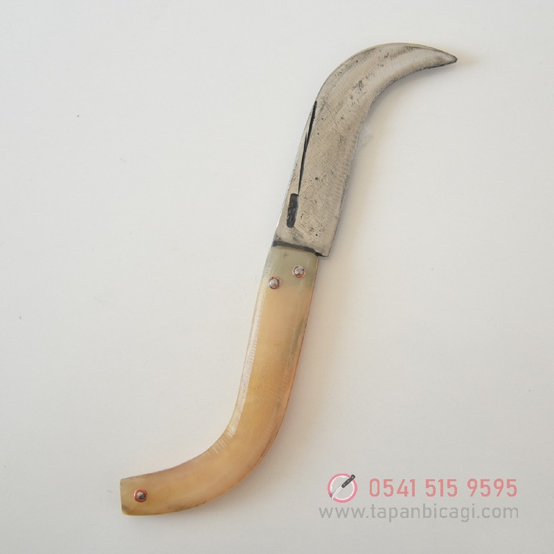Tapan Ters Aşı Bıçağı Koç Boynuzu 23-26 cm Kara Çelik