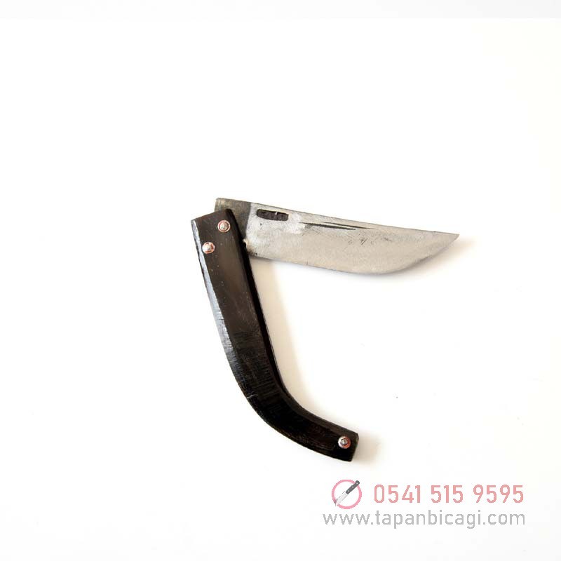 Tapan Av & Çoban Bıçağı Teke Boynuzu Kara Çelik 23 cm C10, - S13 cm Siyah