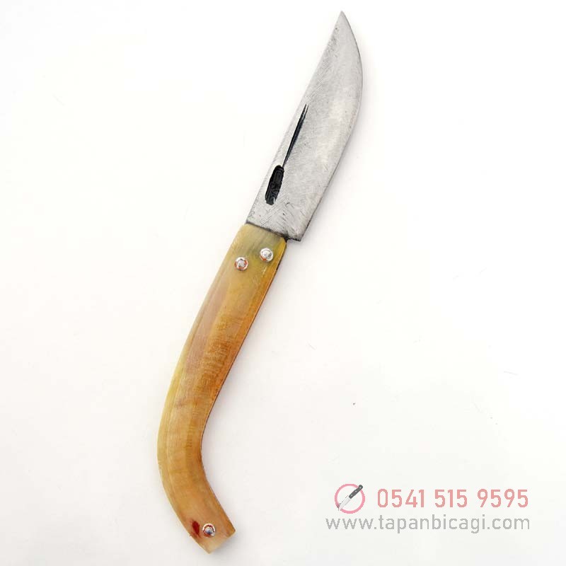 Tapan Av & Çoban Bıçağı Koç Boynuzu Kara Çelik 23 cm C10 - S13 cm