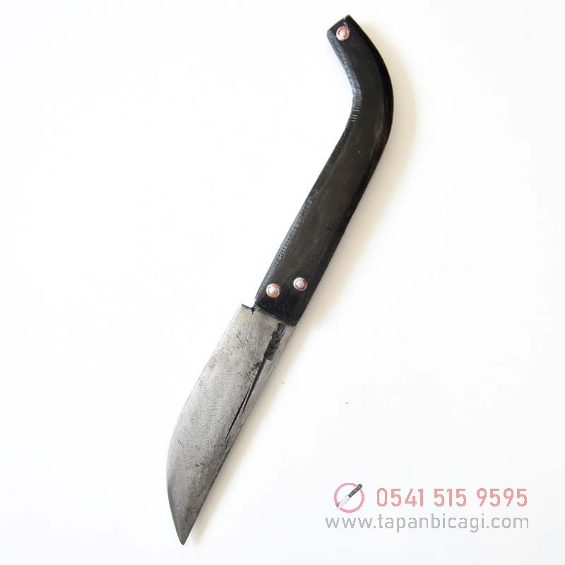 Tapan Av & Çoban Bıçağı Teke Boynuzu Kara Çelik 23 cm C10-S13 cm Siyah