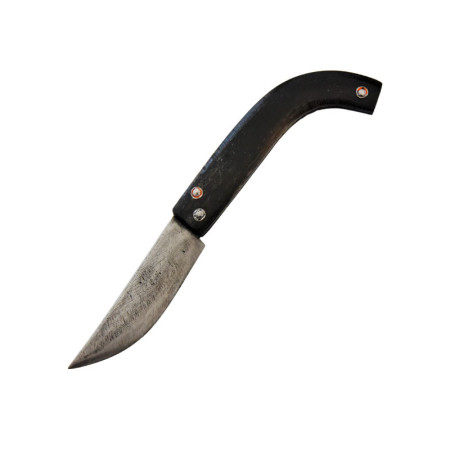 Tapan Av ve Çoban Çakısı Koç Boynuzu 20 cm Siyah El Yapımı Dövme Çelik