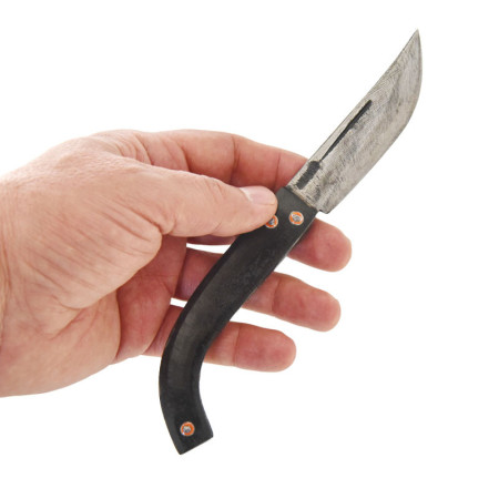 Tapan Av & Cep Çakısı Koç Boynuzu 20 cm Kara Çelik Dövme El Yapımı