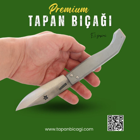 Tapan Av Bıçağı 24 cm Yay Çeliği Premium Gri