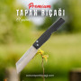 Tapan Aşı & Kamp Bıçağı 21 cm Yay Çeliği Premium Koyu Gri