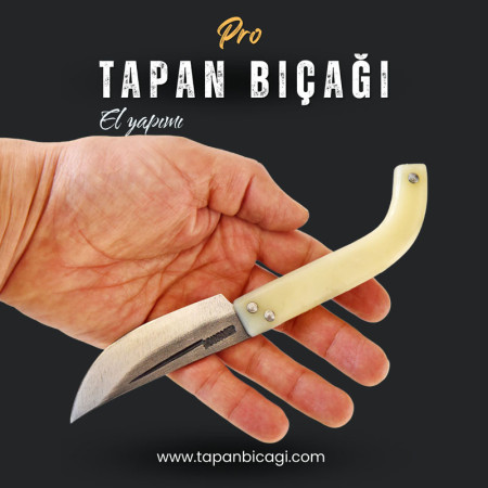 Tapan Av & Çoban Bıçağı 19 cm Yay Çeliği Pro Sarı